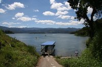 Crossing Arenal Lake