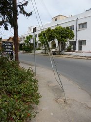 Obstructions on the pavement