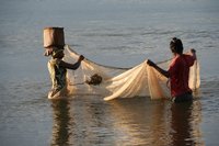 Locals fishing at 5am