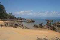 Granite rocks along the coast