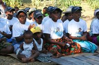 Local villagers singing