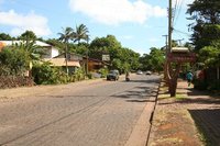 Main road in Hanga Roa