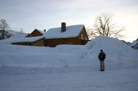 Deep pile of snow!