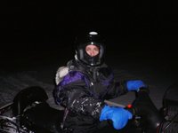 Kitted for snowmobile safari