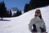 Courcheval with Mount Saulire in the distance 2009