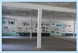 Display on the walls of the exhibition room