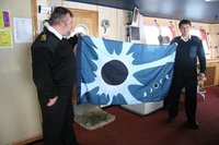 Eclipse flag for the front of the ship