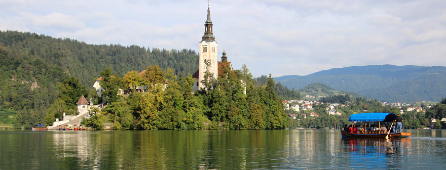 Bled island and lake